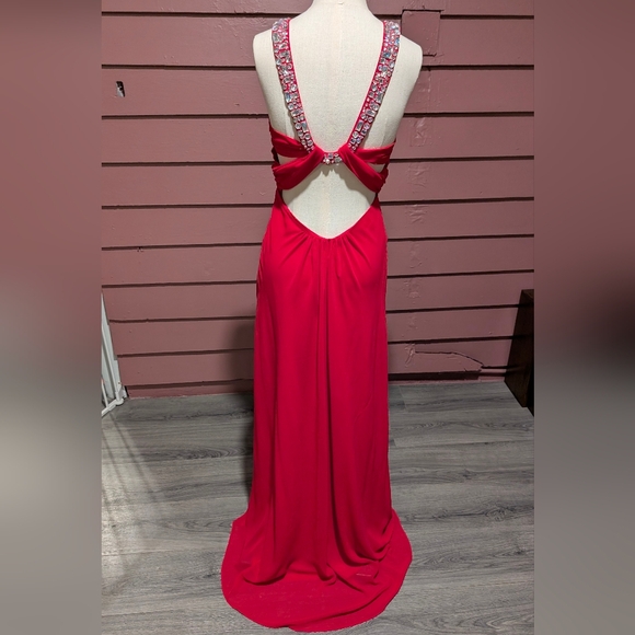Vintage Y2K Red Evening Gown - Picture 3 of 5